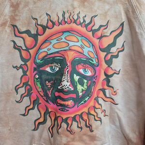 Original Sublime Hoodie Size Medium Summer Tour 1995 Tie-Dye Sun Thrashed